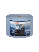 APP 090414 Полотенце бумажное 3-х слоя PREMIUM синее 22 х 38 см х 190м (500 отрывов)
