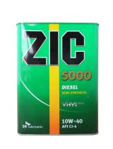 Моторное масло ZIC 5000 DIESEL 10W-40 CI 4л