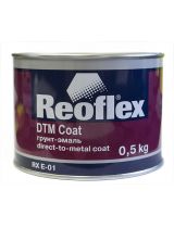 REOFLEX RX E-01/500 Грунт-эмаль DTM Сoat черный матовый 0,5кг