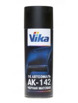 VIKA К946 Алкидная аэрозольная АК 142 ЧЕРНАЯ МАТОВАЯ 250г/520мл
