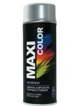 MAXI COLOR 0007MX Эмаль-аэрозоль термостойкая серебристая 400мл