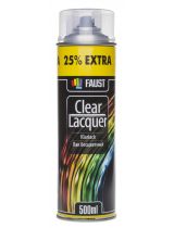 FAUST FAU005 Эмаль аэрозольный лак бесцветный 500мл