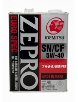 Моторное масло IDEMITSU 1849041 ZEPRO EURO SPEC SN/СF 5W-40 4л