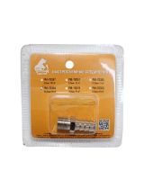 Русский мастер РМ-78347 Адаптер резьба наружная./ёлочка M1/4''/8мм. Быстросъемное соединение Металл (блистер)