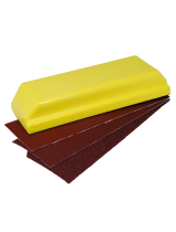 Русский мастер РМ-90702 Набор для шлифовки из абразивной бумаги и шлифка, размер 67 х 250мм