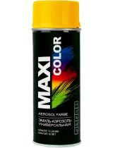 MAXI COLOR 1003MX Эмаль-аэрозоль универсальная RAL1003 сигнально-желтая 400мл