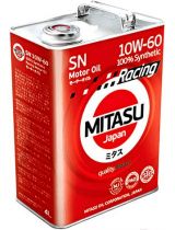 Моторное масло MITASU MJ-116-4 RACING MOTOR OIL SN 10W-60 4л