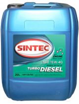 Моторное масло SINTEC 122447 Турбо Дизель SAE 15W-40, API CD/SG 20л