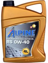 Моторное масло ALPINE 0100228 RS 0W-40 4л