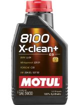 Моторное масло MOTUL 106376 8100 X-CLEAN + ACEA С3 5W-30 1л (ЗАМЕНА 102259)