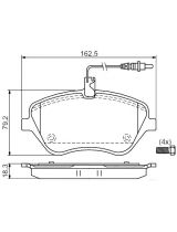 BOSCH 0 986 494 098 Колодки дисковые