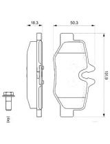 BOSCH 0 986 494 082 Колодки дисковые