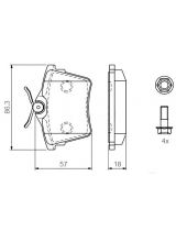 BOSCH 0 986 494 095 Колодки дисковые