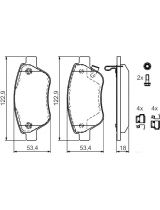 BOSCH 0 986 494 092 Колодки дисковые