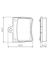 BOSCH 0 986 494 017 Колодки дисковые задние
