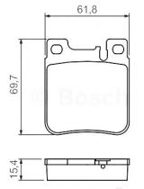 BOSCH 0 986 460 965 Колодки дисковые задние