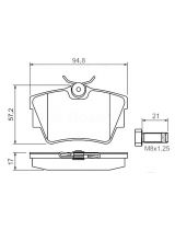 BOSCH 0 986 494 040 Колодки дисковые