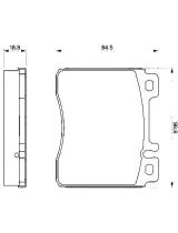 BOSCH 0 986 460 976 Колодки дисковые