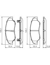 BOSCH 0 986 424 696 Колодки дисковые