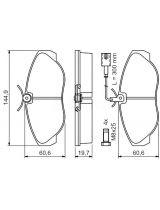BOSCH 0 986 424 556 Колодки дисковые