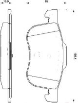 BOSCH 0 986 424 540 Колодки дисковые