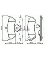 BOSCH 0 986 424 708 Колодки дисковые