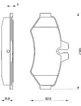 BOSCH 0 986 424 516 Колодки дисковые задние