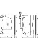 BOSCH 0 986 424 577 Колодки дисковые