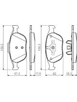 BOSCH 0 986 424 701 Колодки дисковые