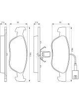 BOSCH 0 986 424 593 Колодки дисковые