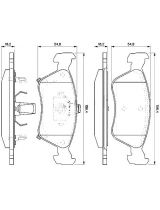 BOSCH 0 986 424 560 Колодки дисковые