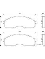 BOSCH 0 986 424 714 Колодки дисковые
