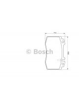 BOSCH 0 986 424 705 Колодки дисковые