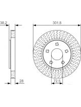BOSCH 0 986 479 U45 Тормозной диск