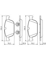 BOSCH 0 986 494 305 Колодки дисковые