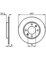 BOSCH 0 986 478 464 Тормозной диск