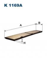 FILTRON K 1169A Фильтра салонный угольный