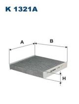 FILTRON K 1321A Фильтра салонный угольный