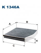 FILTRON K 1346A Фильтра салонный угольный