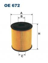 FILTRON OE 672 Фильтр масляный