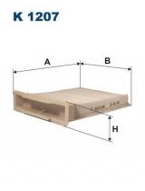 FILTRON K 1207 Воздушный фильтр салона (рамка)