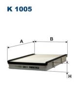 FILTRON K 1005 Фильтра салонный (рамка)