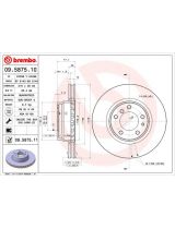 BREMBO 09.5875.11 Тормозной диск