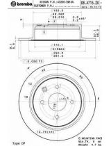 BREMBO 08.A715.20 Тормозной диск