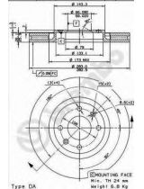 BREMBO 09.8760.10 Тормозной диск
