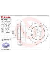 BREMBO 08.A755.11 Тормозной диск