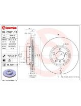BREMBO 09.C397.13 Тормозной диск