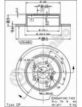 BREMBO 08.9179.10 Тормозной диск