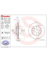 BREMBO 09.C171.11 Тормозной диск