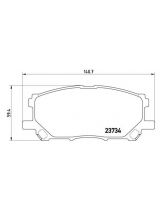 BREMBO P83067 Колодки дисковые 4 шт